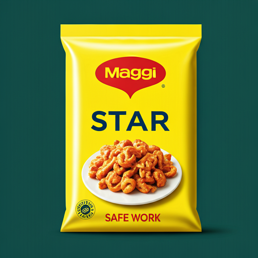 Close up of Maggi seasoning cubes on a white background with soft shadow